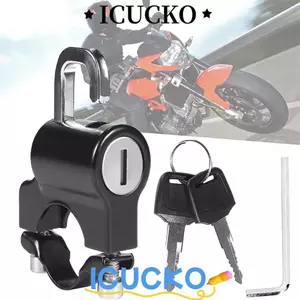 Khóa Mũ Bảo Hiểm ICUCKO, Khóa An Ninh Chống Trộm Hợp Kim Nhôm, Khóa Tay Lái Đa Năng Chống Tamper-Proof Xe Máy