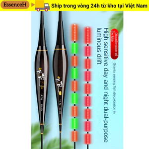 ESSENCEH Phao nhẹ, Phao phao trượt Phao phao câu cá điện tử, Chất lượng cao 6 đèn báo bằng đá Phao câu cá ban đêm
