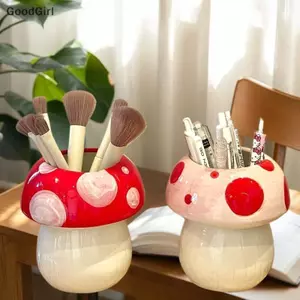 Dòng Hộp Đựng Bút Gốm Nấm Dễ Thương Phù Hợp Bàn Chải Trang Điểm Hộp Đựng Đồ Dùng Văn Phòng Để Bàn Trang Trí Sáng Tạo VN