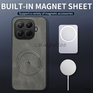 Ốp Điện Thoại Chống Sốc Bằng Nhựa Cứng PU-Leather Sang Trọng Cho Xiaomi 17T 15T Pro 15TPro 17TPro Xiaomi15T Xiaomi17T 5G Mềm TPU Silicon Camera Bảo Vệ Mặt Sau Chống Sốc