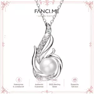FANCIME Tháng Sáu Vòng Cổ Ngọc Trai Phượng Hoàng 9-10mm Ngọc Trai Nước Ngọt Chính Hãng Bằng Bạc Sterling Trang Sức Mỹ Cho Nữ
