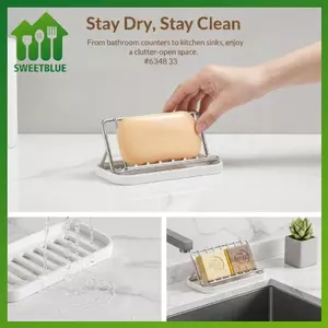 Hộp đựng xà phòng SWEET có hệ thống thoát nước Tiết kiệm không gian Phòng tắm Mặt bàn Sắp xếp Ra n