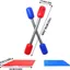 Que bơm hơi QEARY, có thảm Air Hammer Yard Game Sticks, Đồ chơi ngoài trời Màu xanh đỏ Trò chơi đấu sĩ PVC dễ thương Sticks Party Beach