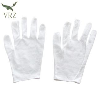 VRZ 1 Cặp Mới Full Ngón Nam Nữ Nghi Thức Găng Tay Cotton Trắng Bồi Bàn / Lái Xe / Trang Sức / Găng Tay Công Nhân Găng Tay Hấp Thụ Mồ Hôi HOT