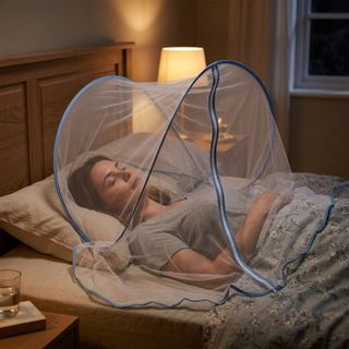 Lưới chống muỗi mặt có thể gập lại SENRTY, Lều chống muỗi lưới cường độ cao, Kiểm soát dịch hại sáng tạo thoáng khí nhẹ chống muỗi mùa hè