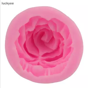 Luckyew 3D Hoa Hồng Hình Silicone Fondant Xà Phòng Khuôn Bánh Cupcake Dụng Cụ Làm Bánh TQ