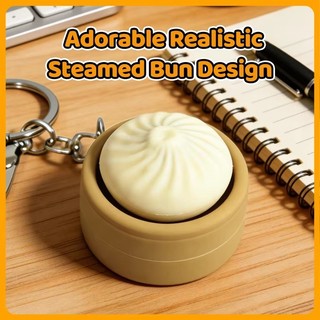 BaoZi Clicker Fidget Móc Khóa Giải Nén Đồ Chơi Nút Giảm Căng Thẳng Quà Tặng Cho Người Lớn Trẻ Em Bé Trai Bé Gái Mới Lạ Tiện Ích