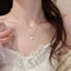 Vòng cổ ngọc trai hai lớp - Dây chuyền xếp lớp thanh lịch với ngọc trai giả dành cho nữ