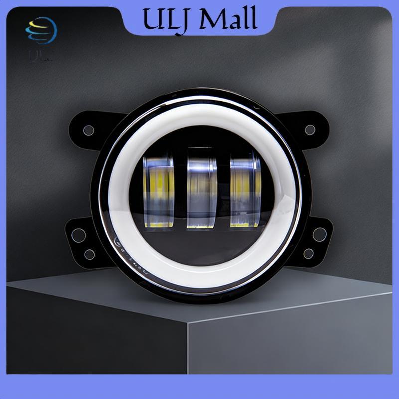Đèn LED ô tô ULJ 4 Inch cản trước Đèn sương mù cho địa hình có / không có vòng hào quang màu vàng trắng DRL Đèn mắt thiên thần 30W Đèn sương mù.