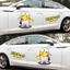 Pikachu Xe Dán Xe Ô Tô Hoạt Hình Dễ Thương Vết Xước Khối Thân Xe Dán Sáng Tạo Độc Đáo Kéo Hoa Trên Cả Hai Mặt