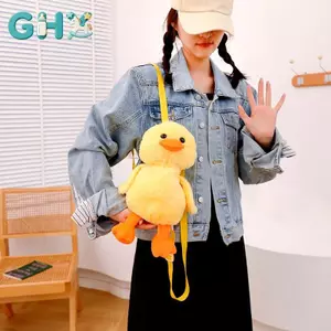 GHX 33cm Nhỏ Vàng Du Hoạt Hình Sang Trọng Bapa Kawaii Thú Nhồi Bông Du Túi Hoạt Hình Dễ Thương Mềm Schoolbag Bé Gái Trẻ Em Quà Tặng VN
