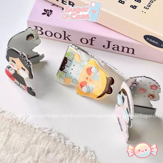 Thời trang Hoạt hình dễ thương Crybaby Giá đỡ điện thoại Ba chiều Cô gái di động Cô gái mát mẻ Giá đỡ gấp