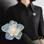 AqToCna Thanh Lịch Hoa Camellia Thổ Cẩm Chân Cho Nữ Hoa Đẹp Cây Mặc Quần Áo Xòe Trang Sức Phụ Kiện Mourning Thổ Cẩm AqToCna
