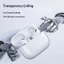 Ốp điện thoại TPU mềm trong suốt cho AirPods Pro thế hệ thứ 3 có thiết kế lỗ dây buộc