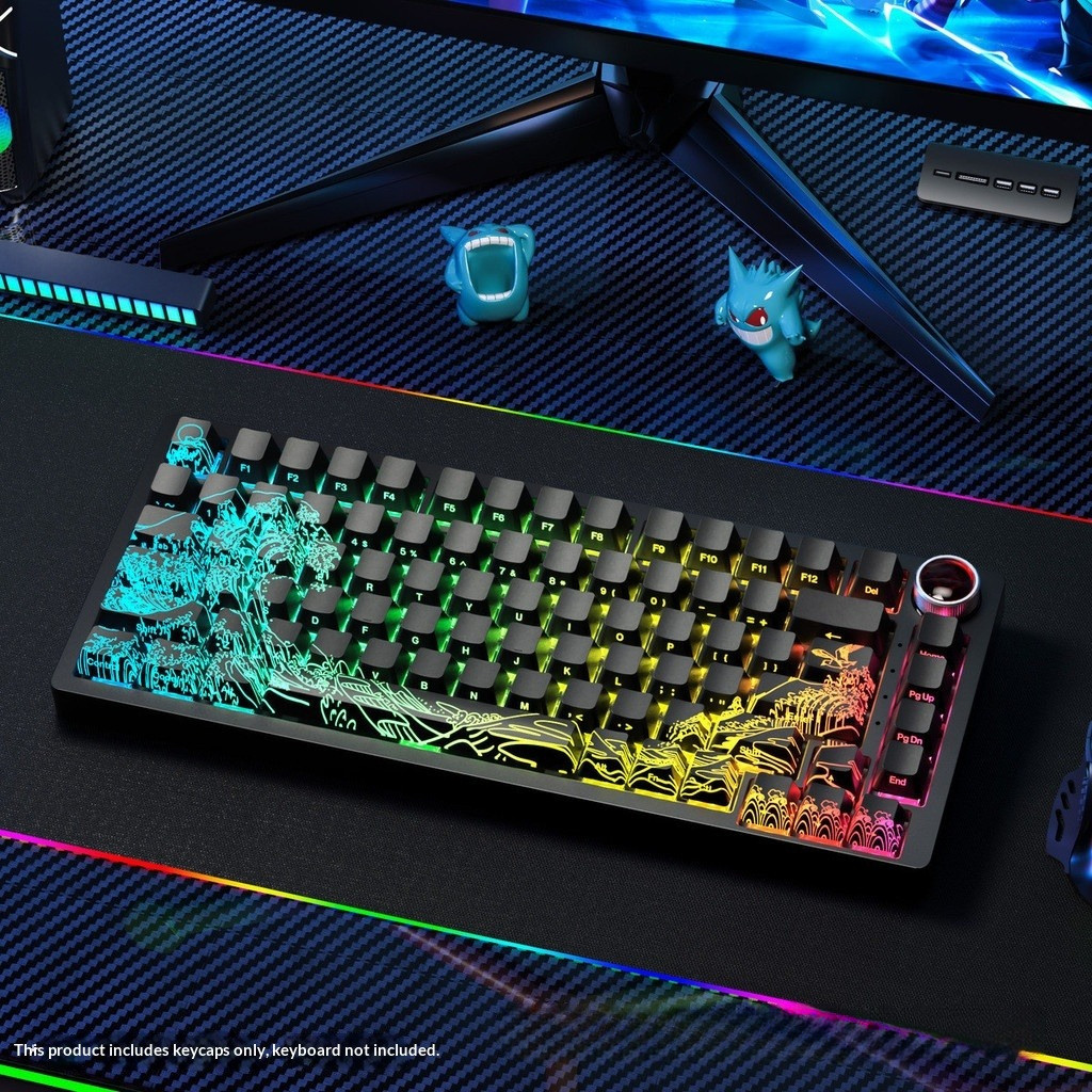 Bộ Keycap Ukiyo-e 2.0 Sóng Thần PBT 134 Phím OEM Profile | KCAP - World of keycaps