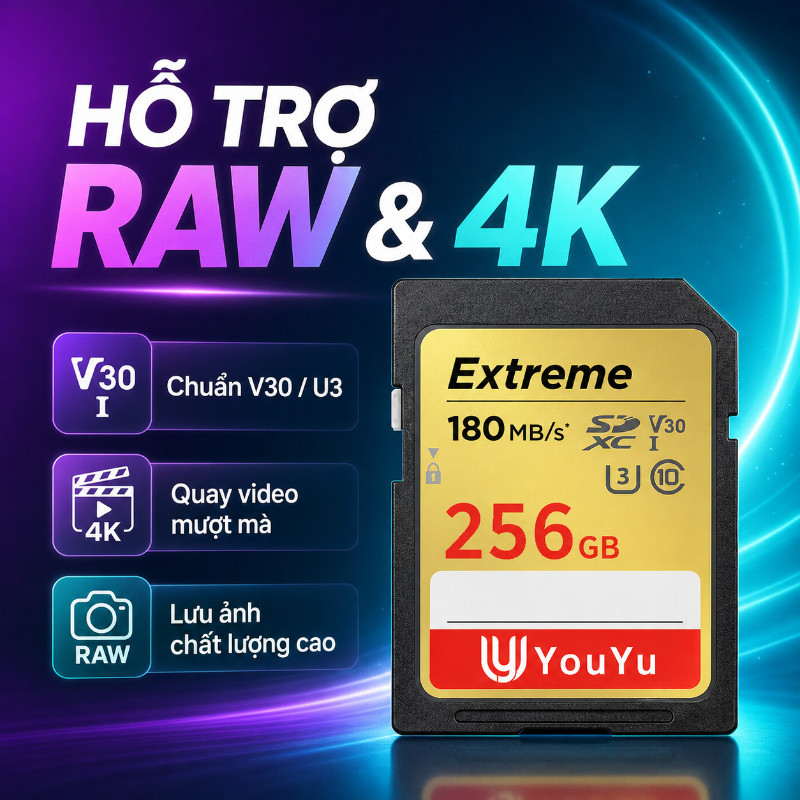 Thẻ Nhớ SD Chuyên Nghiệp - Tốc Độ Cao, Độ Ổn Định Vượt Trội, Bạn Đồng Hành Tin Cậy Cho Mọi Dự Án Nhiếp Ảnh & Quay Phim