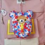 PS1 Rilakkuma Korilakkuma Kiiroitori x Quái Vật Họa Tiết Plushie Gấu Dễ Thương Búp Bê Túi Ngủ Charm SP1