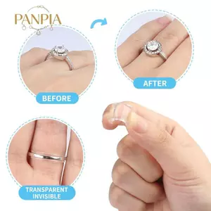 PNPIA- 8 Kích Cỡ Silicon Vô Hình Trong Suốt Kích Thước Vòng Điều Chỉnh Thắt Chặt Giảm Dụng Cụ Trang Sức