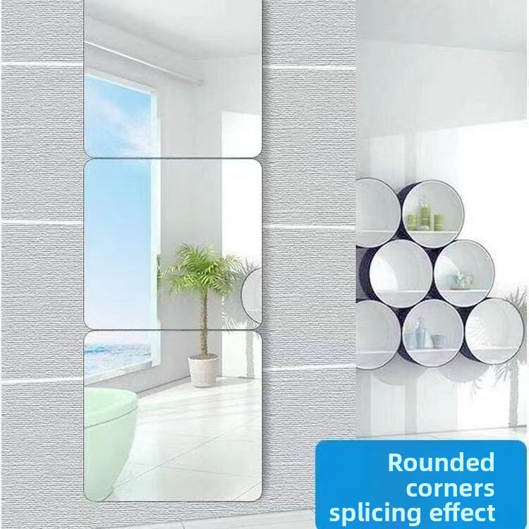 Gương Độ Nét Cao Tự Dính Full-Body Gương Dày Chống Thấm Nước Phòng Tắm Ký Túc Xá Trang Điểm Gương Miếng Dán Không Cần Đục Lỗ Acrylic Gương Mềm