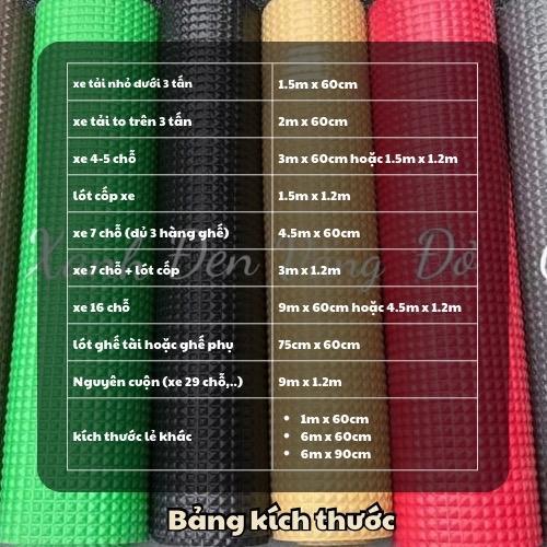[1m x 60cm] Thảm Cao Su Vân Kim Cương Lẻ Kích Thước 75cm x 60cm và 1m x 60cm