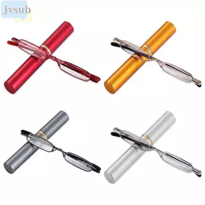 Kính đọc sách bút mỏng JVSUB Kính mắt Mini có kẹp di động Nam nữ có ống kẹp bút