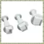 3 Cái / bộ Bộ Dụng Cụ Cắt Bánh Hình Vuông Fondant Sugarcraft Trang Trí Dụng Cụ Cắt (Trắng)