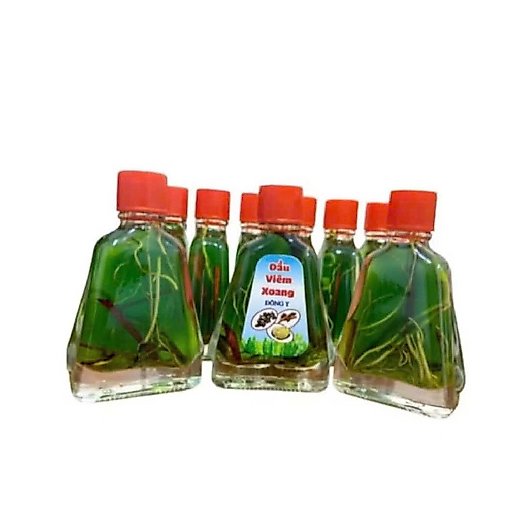 combo 33 chai dầu viêm xoang màu xanh có rễ đông y 7ml