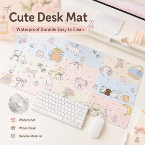 Thảm lót bàn dễ thương chống nước dễ lau 35x80cm lót chuột bàn học văn phòng bền đẹp viết êm bảo vệ mặt bàn máy tính