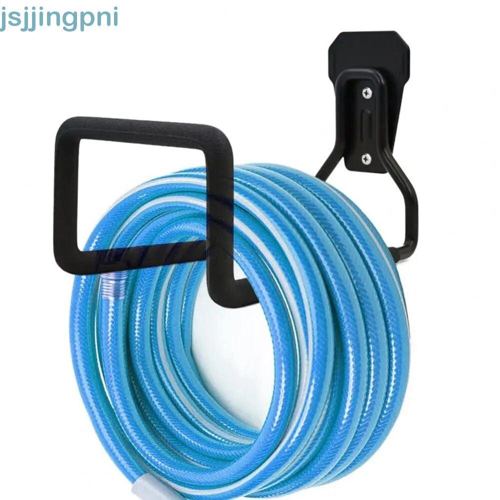 Giá đỡ móc ống JSJJING, Giá lưu trữ ống nước bằng sắt đen, Dụng cụ sắp xếp vòi nước chống gỉ Chịu tải mạnh Giá đỡ ống kim loại treo tường cho ống thủy lực không khí