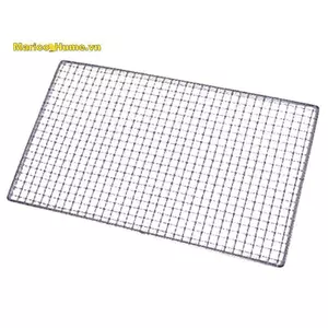 Lỗ vuông kim loại Lưới nướng thịt nướng 30cm x 45cm