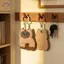 HFTOY AirTag Da PU Móc Khóa Giá Đỡ Thanh Lịch Dễ Thương Charm Móc Khóa Phụ Kiện Bền Đẹp Cho Bapa Vali Xe Đạp ~