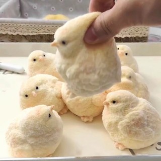 Handmade Taba Squishy Lớn Vàng Gà Đồ Chơi TPR Gà Con Giảm Căng Thẳng Bóp Đồ Chơi