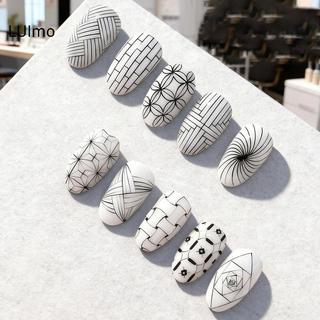 Bộ 5 cọ vẽ móng tay LUImo nhiều kích thước 4/8/12/20/25mm cho nail art, vẽ nét mảnh, thiết kế móng chi tiết