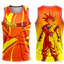 Áo bóng rổ Anime Dragon Ball Z mới 2026 dành cho nam giới Trẻ em, Áo không tay thông thường mềm mại thoáng khí