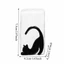 Bình Gia Vị FUHUIOT, Họa Tiết Mèo Có Vòng Niêm Phong Silicon Lọ Muối Gốm, Bình Gia Vị Trang Trí Mini Vuông Dễ Thương Nhà Bếp