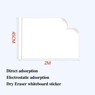 Nhãn dán tường bảng trắng AOPHEKM, Bảng trắng xóa khô bằng tĩnh điện PVC, Lớp viết PP không dính chất lượng cao Có thể tháo rời Tấm tường có thể ghi được Cuộc họp văn phòng