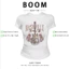 BOOM Áo Baby Tee Nữ Cotton Ôm Body-Áo Thun Ngắn Tay Y2K In Hình PhongCách Mùa Hè, Cổ Tròn Hàng Đầucách hàn quốc phong092
