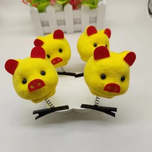 Kích Thước Lớn Dễ Thương Bán Dụng Cụ Tiện Dụng Fortune Pig Kẹp Tóc Hoạt Hình Vịt Vàng Nhỏ Gà Vàng Lớp Mẫu Giáo Quà Tặng Nữ Mùa Xuân Mũ Đội Đầu 5OMV