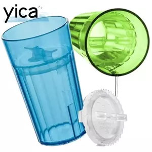 Cốc tập cai sữa YICA, Gói cốc thông minh chống rò rỉ chậm, 360° Rim Flow-Control Self-Feeding Cốc tập luyện trẻ mới biết đi Montessori cai sữa