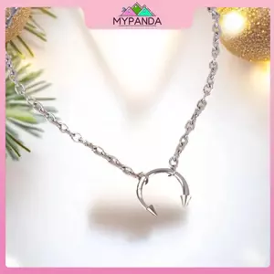 MYPANDA Retro Phong Cách Hip-hop Thép Titan Nelace Đảng Punk Đinh Tán Mặt Dây Chuyền Unisex Choker Gothic Y2K Trang Sức.