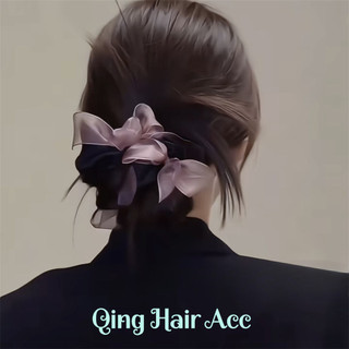 Lưới Nơ Tóc Cô Gái Đầu Bóng Cao Đuôi Ngựa Buộc Tóc Đầu Dây Buộc