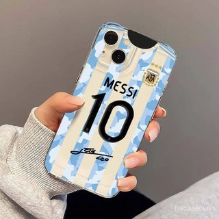 Ốp điện thoại trong suốt Xu hướng bóng đá phong cách mới Số 10 Thích hợp cho iPhone 17pro 16pro 17promax xr 11promax 11 12 13 14 promax 15promax 15 plus 12pro Vỏ chống sốc linh hoạt