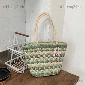 Túi xách nữ/ Shoulder bag Túi cói mùa hè dung tích lớn dành cho nữ, túi tote đa năng mới, túi xách đi làm, túi giỏ đan