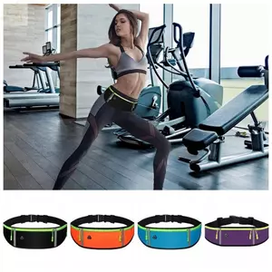 Túi thắt lưng thể thao AWNGD, Túi thắt lưng chạy bộ chống sốc bằng vải Polyester, Túi thắt lưng thể dục thông thường chống nước di động Đi xe đạp