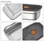 Hộp Bento chống rò rỉ bằng thép không gỉ AA Hộp đựng đồ ăn trưa dung tích lớn Bảo quản thực phẩm kín cho văn phòng cắm trại ngoài trời VN