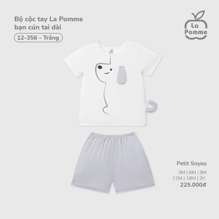 La Pomme SS26.T6.1 Bộ cộc tay mùa hè cho bé 3m-5y