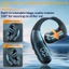 Tai nghe Bluetooth 6.0 một tai Màn hình kỹ thuật số LED 180°Xoay Tai Trái Và Phải Đa Năng Giảm Tiếng Ồn Sâu IPX6 Tai Nghe Bluetooth Không Dây Thể Thao Chống Nước