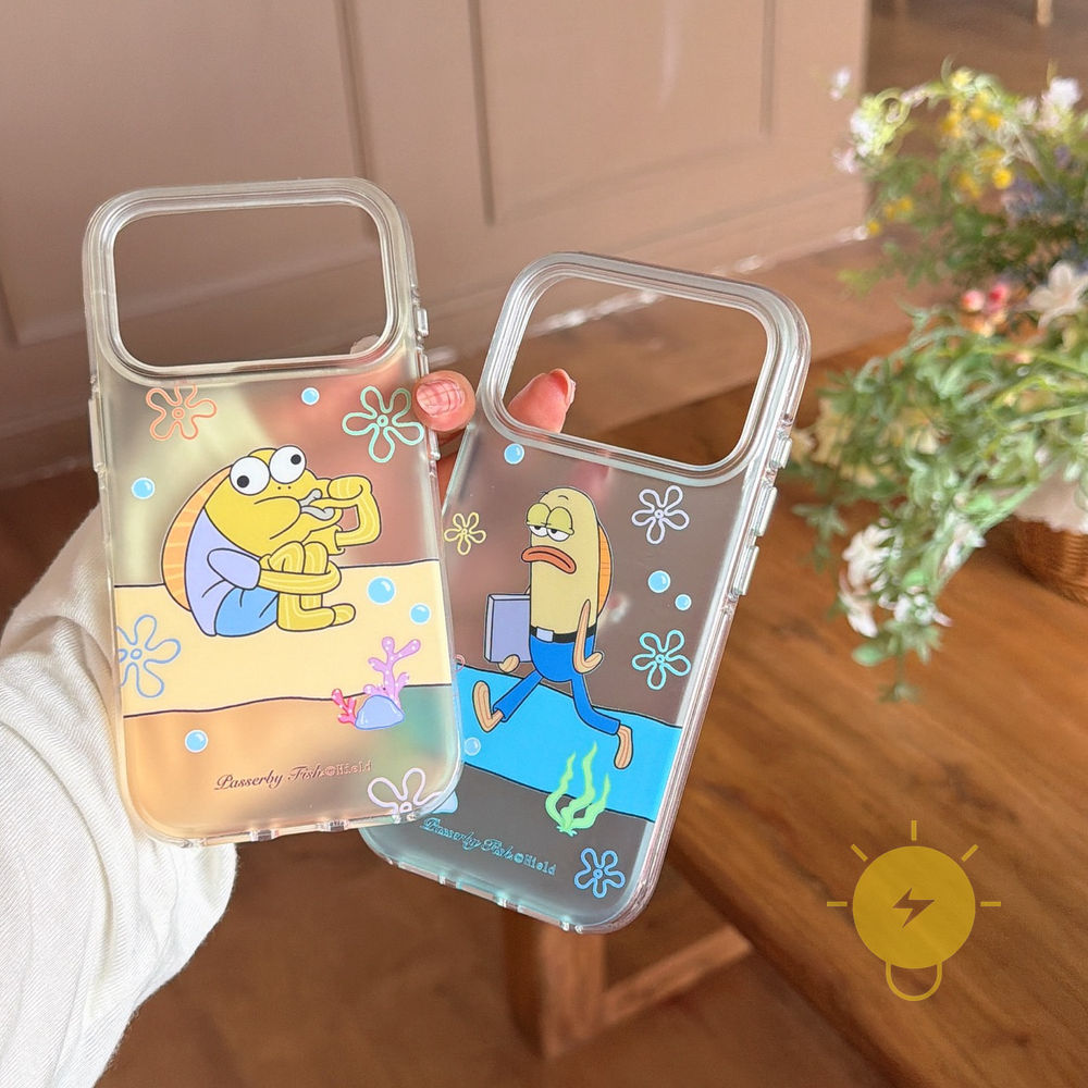 Phone Case For iPhone 17 Pro Max 16 15 14 13 TPU Air Bag Translucent Aesthetic Korean Cute