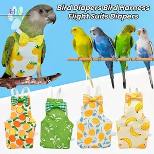 HL Mới Dễ Thương Nhiều Màu Sắc Vẹt Tã Nơ Có Thể Giặt Được Vẹt Chuyến Bay Phù Hợp Với Thoáng Khí Giữ Chim Sạch Thú Cưng Chim Quần Áo Hàng Ngày LMWU