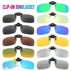 TOPTOOLCX Kính râm kẹp thời trang Flip Up Kính mắt chống chói Kính lái xe
